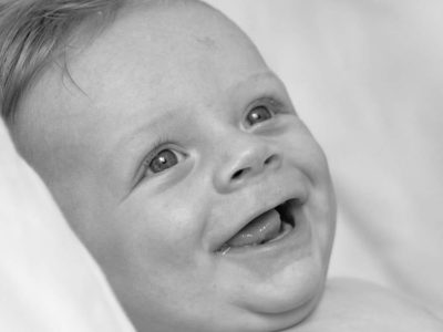 Smiling baby portrait - Bump to Beyond your Birth